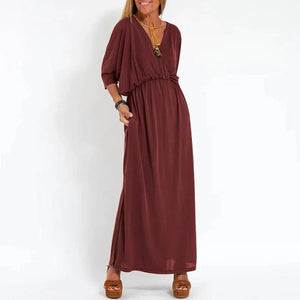 Vestito Lungo Elegante Louisa con Apertura Laterale
