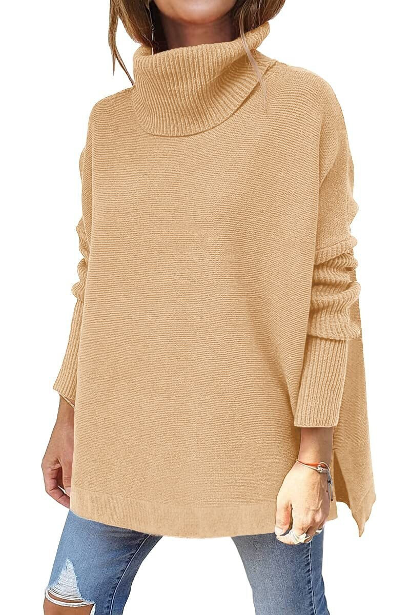 Milla – Maglione Donna Oversize Elegante a Collo Alto