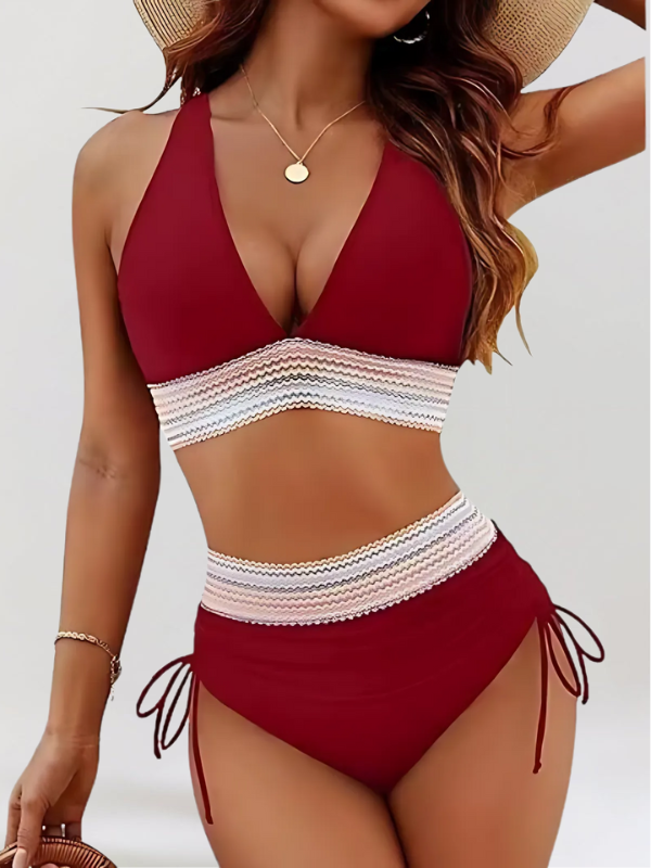 Bikini Donna Iris Modellante con Push-Up e Vita Alta
