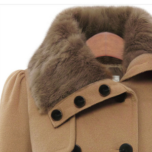 Emily | Trench Elegante con Pelliccia