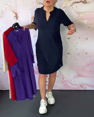 Linette - Vestito Casual Urban con Scollo a V
