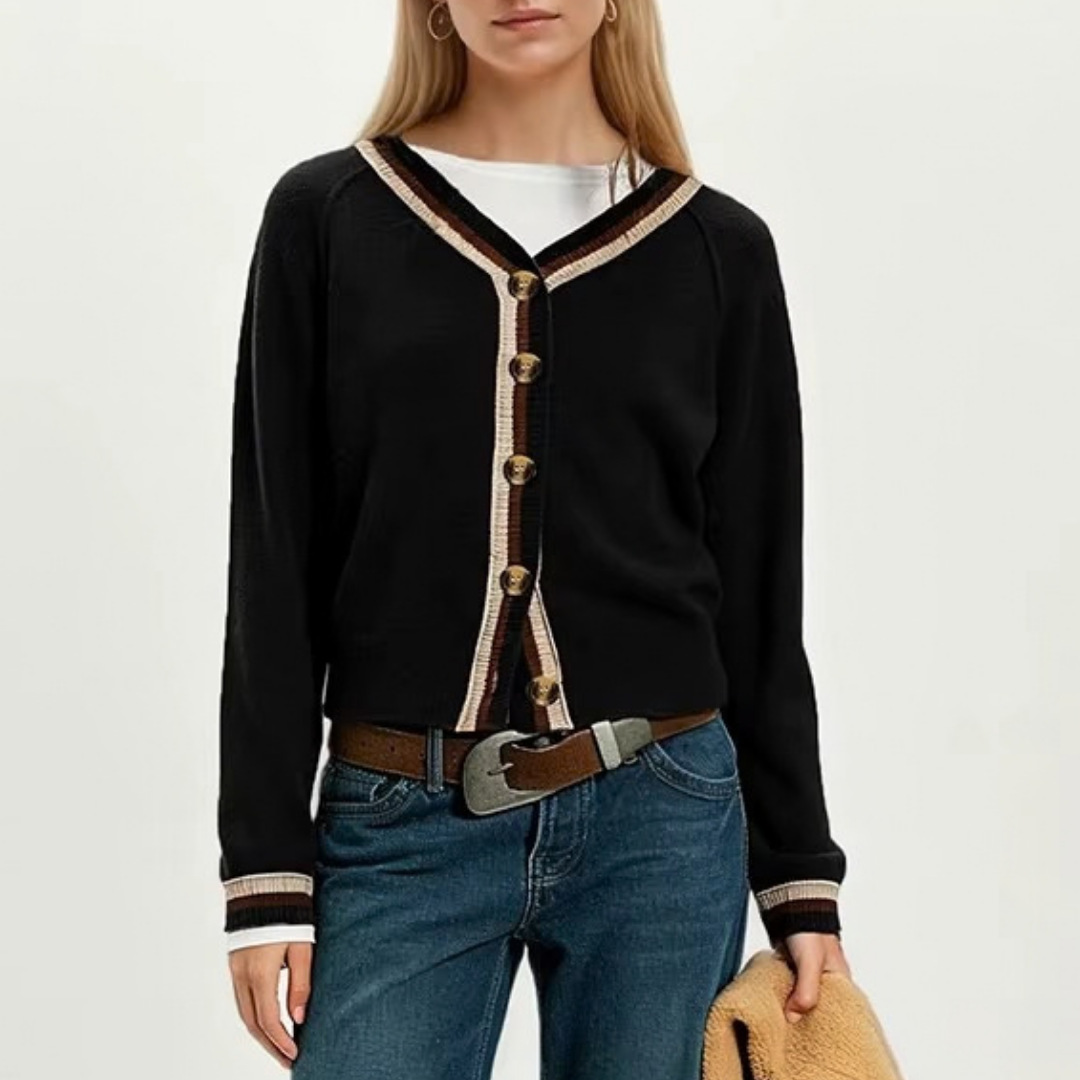 Cardigan Donna Morbido con Bottoni – Eleganza Versatile dal Giorno alla Sera – Alessia