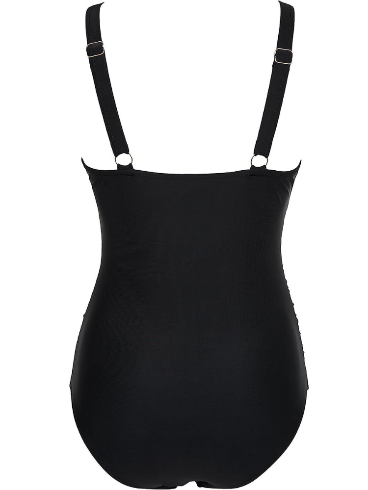 Costume Intero Donna Modellante Vita Alta con Mesh