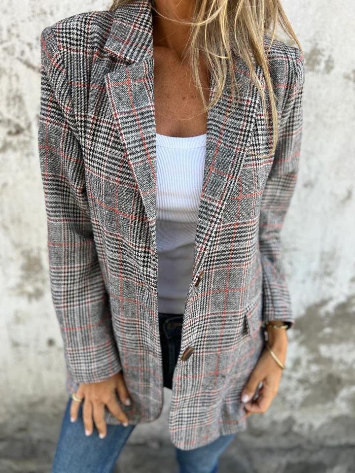 Andrea | Blazer Donna Invernale Elegante a Quadri