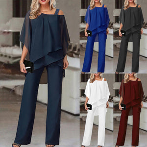 Annie - Completo Elegante con Pantalone e Top Asimmetrico
