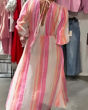 Aurora – Vestito Donna Estivo Midi con Maniche a Farfalla