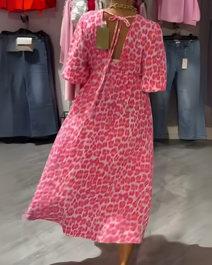 Aurora – Vestito Donna Estivo Midi con Maniche a Farfalla