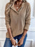 Blusa Donna Elegante Lia – Maglia a Coste Leggera con Polo