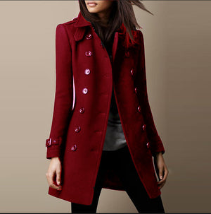 Cappotto Donna Elegante Doppiopetto – Linea Sottile e Stile Classico – Valentina