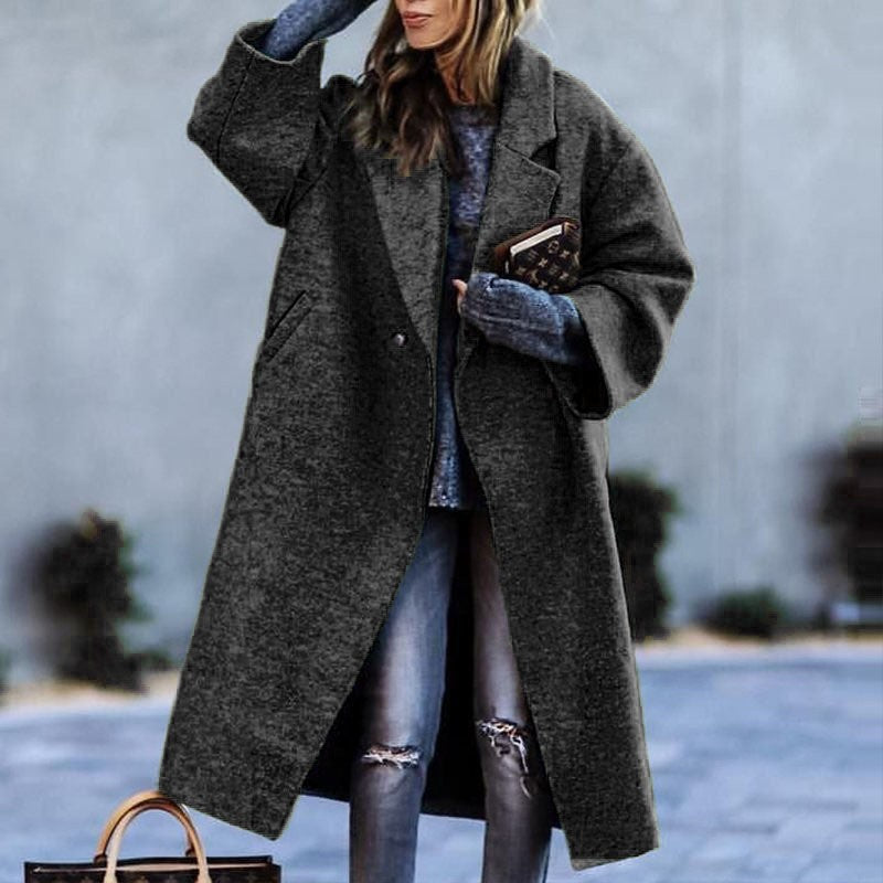 Cappotto Invernale Donna Elegante - Lungo, Caldo e Avvolgente - Bianca