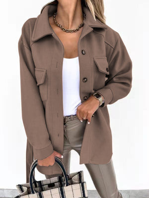 Cappotto Trench Invernale Elegante con Tasche e Cintura – Giulia