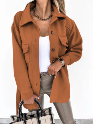 Cappotto Trench Invernale Elegante con Tasche e Cintura – Giulia