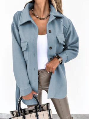 Cappotto Trench Invernale Elegante con Tasche e Cintura – Giulia