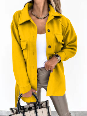 Cappotto Trench Invernale Elegante con Tasche e Cintura – Giulia