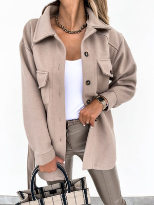 Cappotto Trench Invernale Elegante con Tasche e Cintura – Giulia