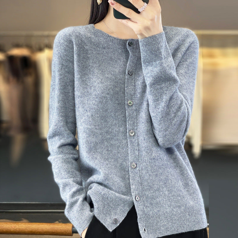 Cardigan Donna Elegante Sofia – Lana e Cashmere Morbido con Bottoni Classici