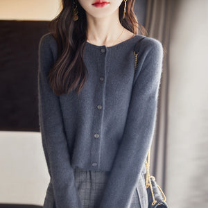 Cardigan Donna Elegante Sofia – Lana e Cashmere Morbido con Bottoni Classici