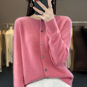 Cardigan Donna Elegante Sofia – Lana e Cashmere Morbido con Bottoni Classici