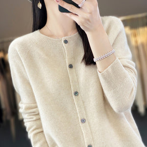 Cardigan Donna Elegante Sofia – Lana e Cashmere Morbido con Bottoni Classici