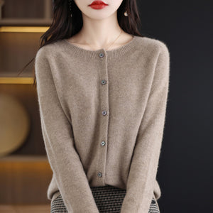 Cardigan Donna Elegante Sofia – Lana e Cashmere Morbido con Bottoni Classici