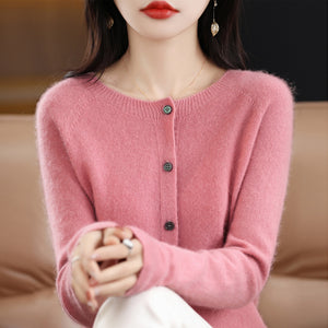 Cardigan Donna Elegante Sofia – Lana e Cashmere Morbido con Bottoni Classici