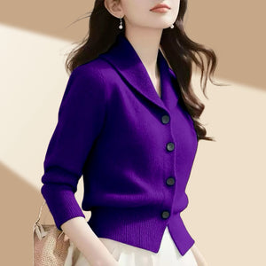 Cardigan Donna Elegante – Morbido, Versatile e con Colletto a Revere