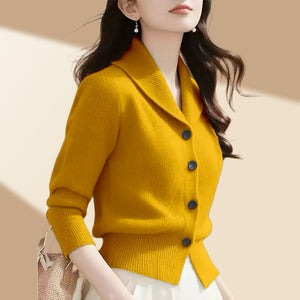 Cardigan Donna Elegante – Morbido, Versatile e con Colletto a Revere