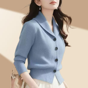 Cardigan Donna Elegante – Morbido, Versatile e con Colletto a Revere