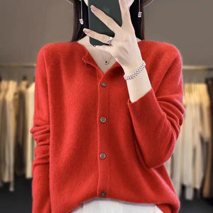 Cardigan Donna Elegante in Lana – Morbido, Caldo e Versatile