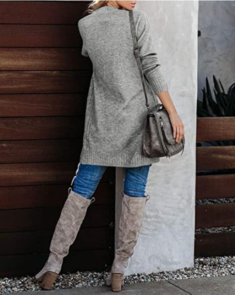 Cardigan Donna Lungo Elegante Evelyn – Morbido, Caldo e Versatile con Tasche