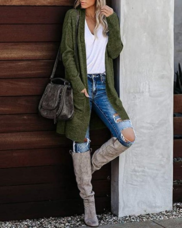 Cardigan Donna Lungo Elegante Evelyn – Morbido, Caldo e Versatile con Tasche