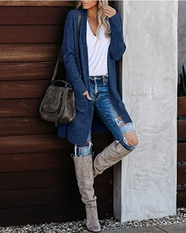 Cardigan Donna Lungo Elegante Evelyn – Morbido, Caldo e Versatile con Tasche