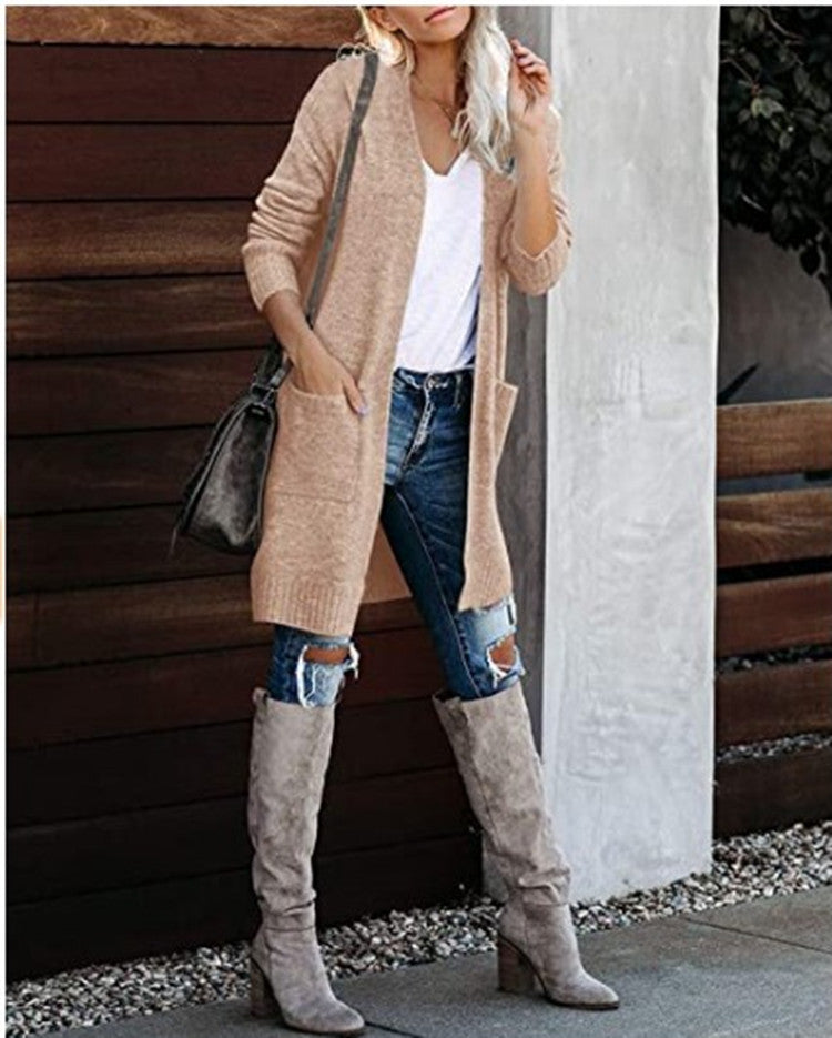 Cardigan Donna Lungo Elegante Evelyn – Morbido, Caldo e Versatile con Tasche