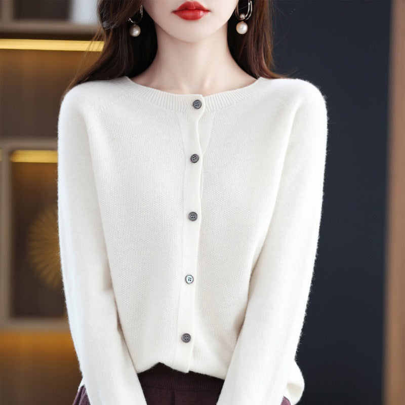 Cardigan Donna in Lana Merino Elegante Sofia – Morbido, Caldo e Leggero