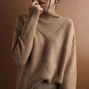 Bianca | Pullover in Maglia a Dolcevita