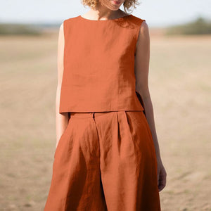 Claudia – Completo Donna Estivo in Stile Lino