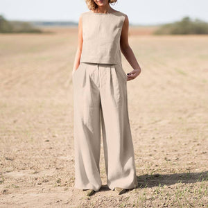 Claudia – Completo Donna Estivo in Stile Lino