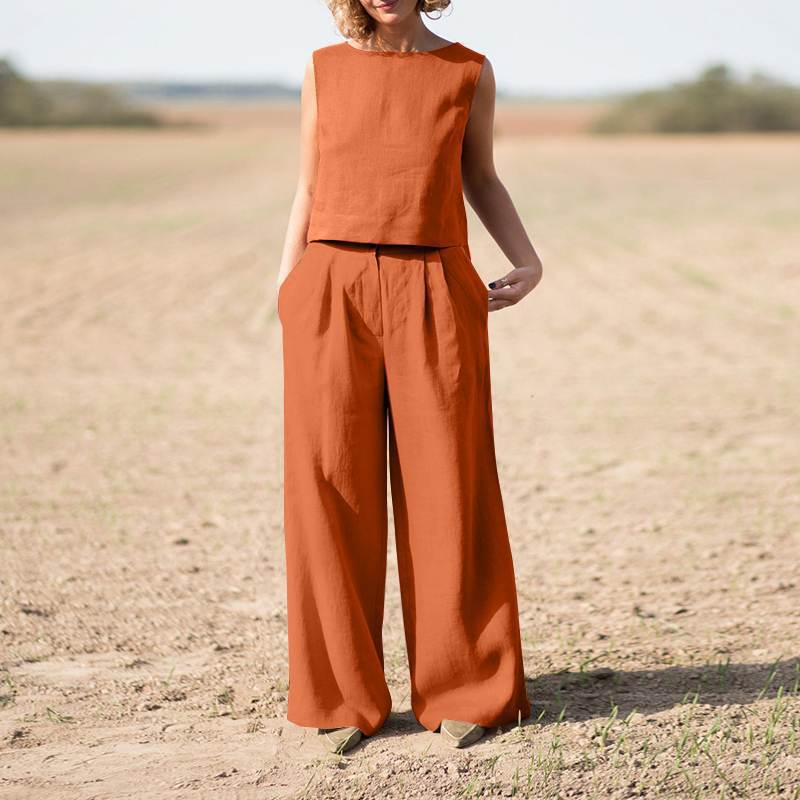 Claudia – Completo Donna Estivo in Stile Lino