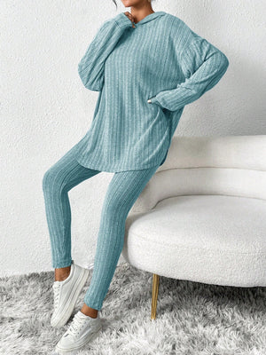 Completo Donna Comodo Casual in Maglia con Felpa Oversize e Leggings – Serena