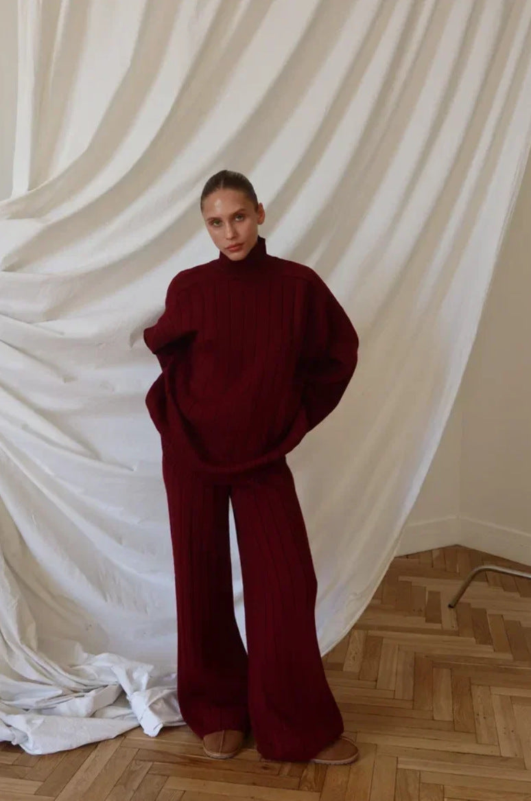 Completo Donna Invernale Elegante con Maglione e Pantaloni – Valentina