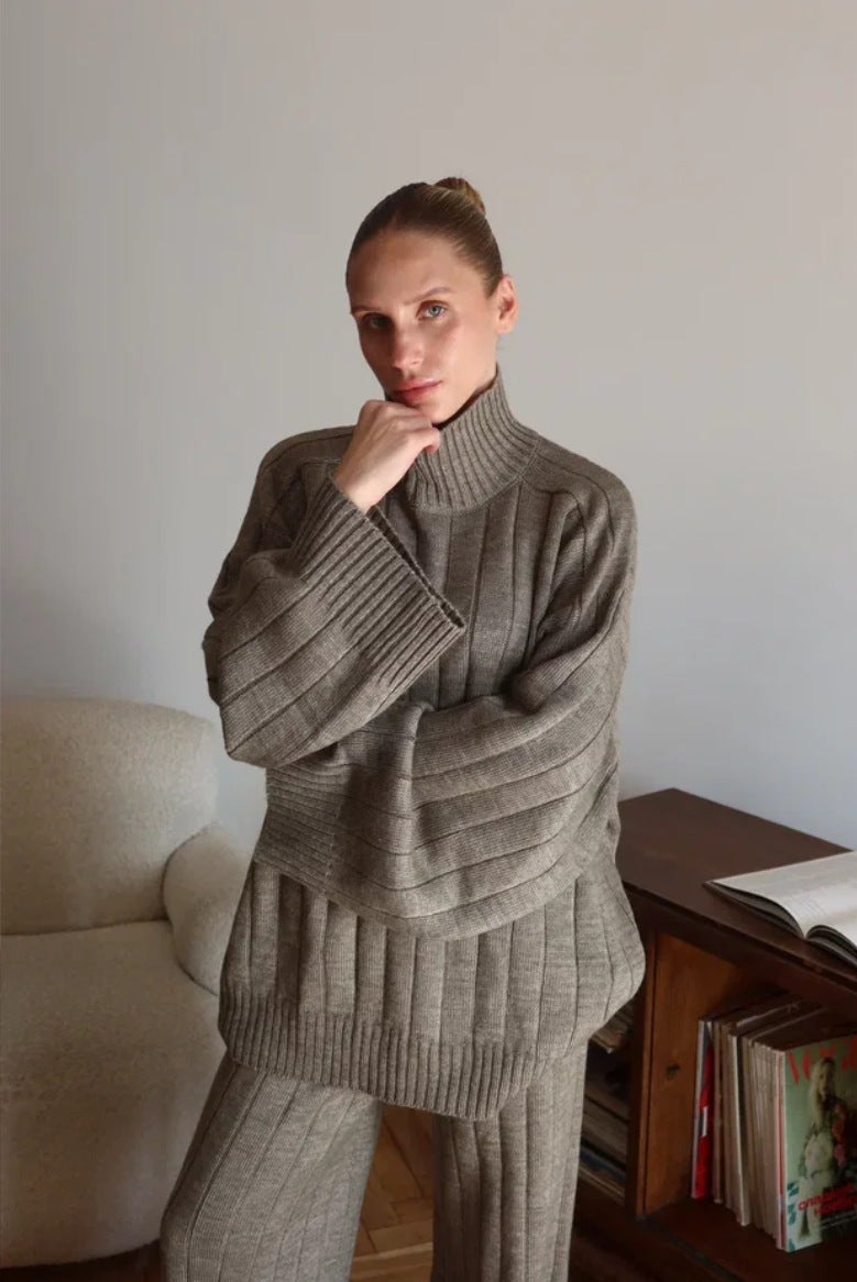 Completo Donna Invernale Elegante con Maglione e Pantaloni – Valentina