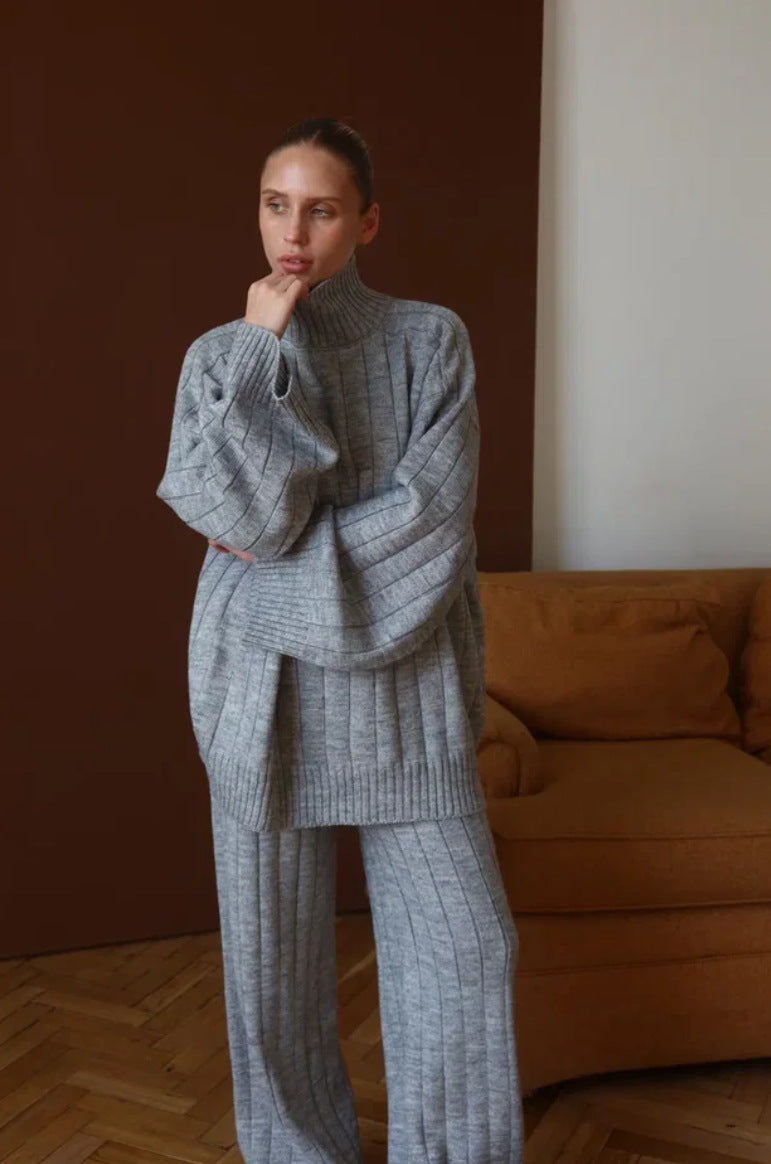 Completo Donna Invernale Elegante con Maglione e Pantaloni – Valentina