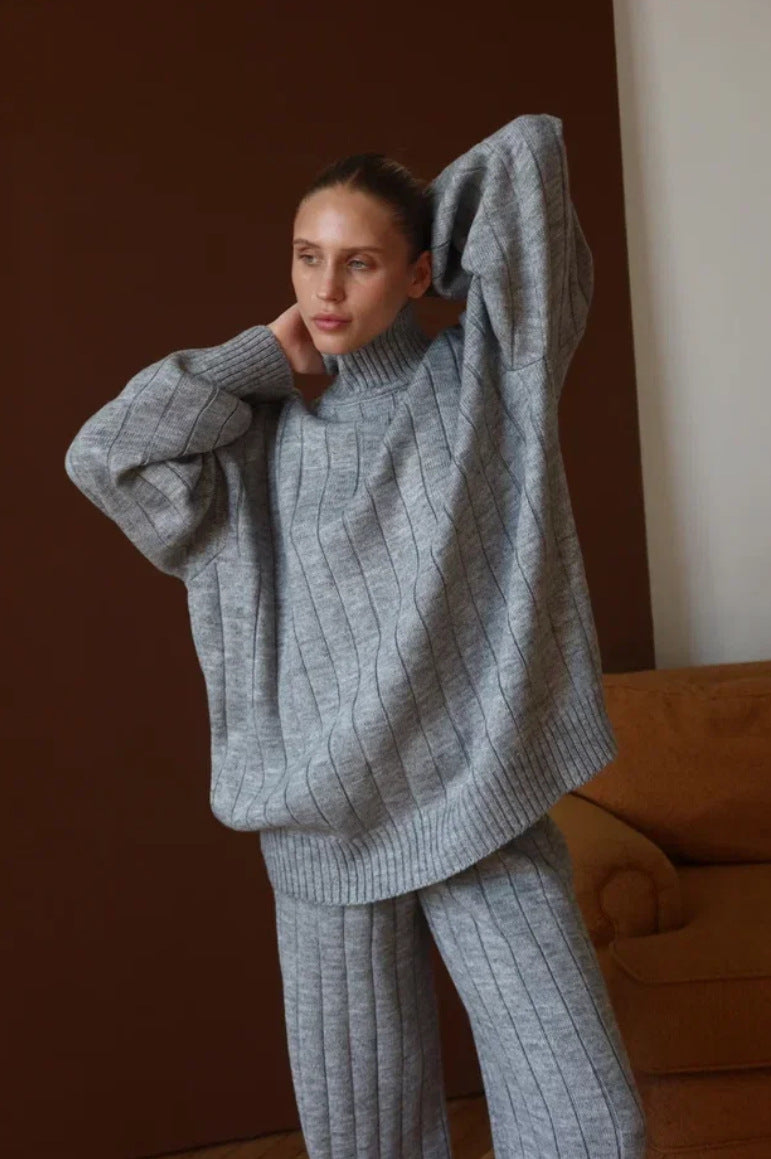 Completo Donna Invernale Elegante con Maglione e Pantaloni – Valentina