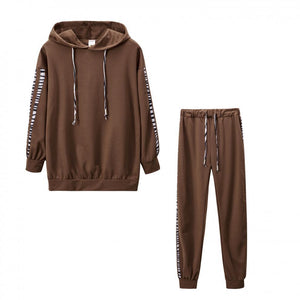 Completo Donna Pullover e Pantaloni con Dettagli Animalier – Stile Casual Chic – Serena