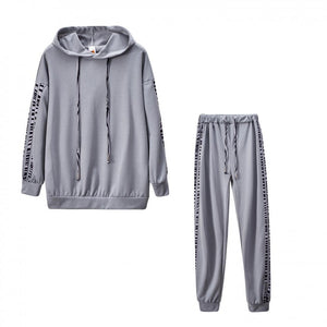 Completo Donna Pullover e Pantaloni con Dettagli Animalier – Stile Casual Chic – Serena