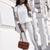 Completo Donna Pullover e Pantaloni con Dettagli Animalier – Stile Casual Chic – Serena