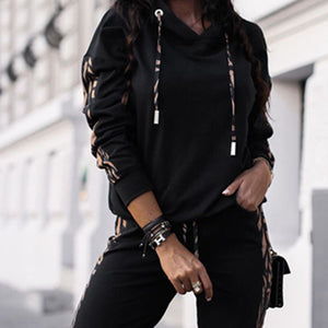 Completo Donna Pullover e Pantaloni con Dettagli Animalier – Stile Casual Chic – Serena