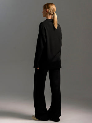 Completo Donna in Maglia con Colletto – Eleganza Minimal e Comfort Premium – Laura