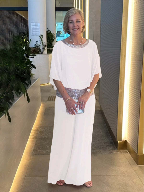 Completo Elegante Donna Cerimonia Raffinato e Fluido per Occasioni Speciali - Leggero e Luminoso – Elisabetta