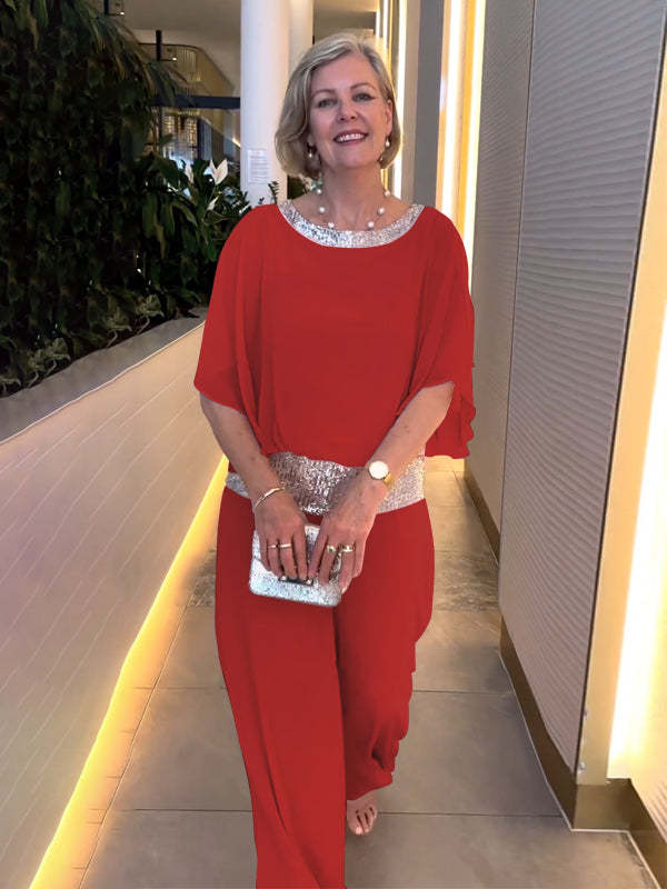 Completo Elegante Donna Cerimonia Raffinato e Fluido per Occasioni Speciali - Leggero e Luminoso – Elisabetta